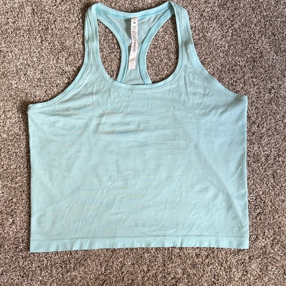 Lululemon Athletica Racerback Tank Top - Swiftly Tech Race Length - Aqua Blue - Picture 1 of 8